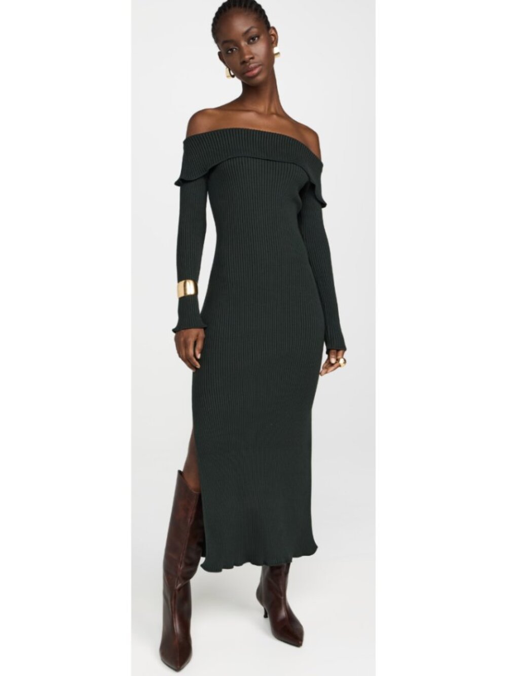 NWT AMUR Meadow Off Shoulder Midi Dress Large